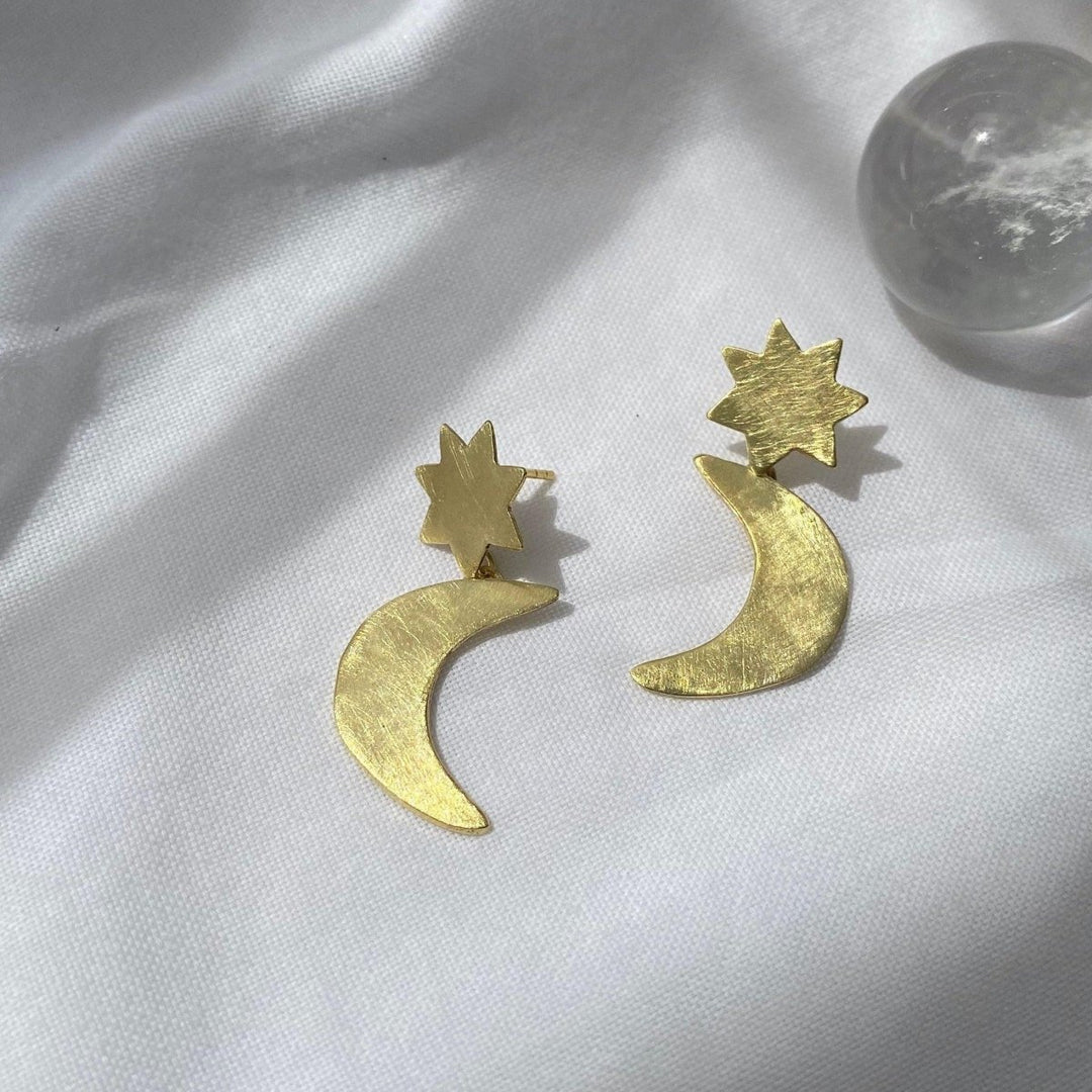 Maja Jewels - Star & Moon Earrings -