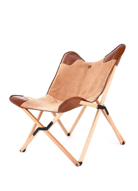 Marbre Home - Caramel Tedy Tripolina Katlanır Sandalye - Katlanır Sandalye