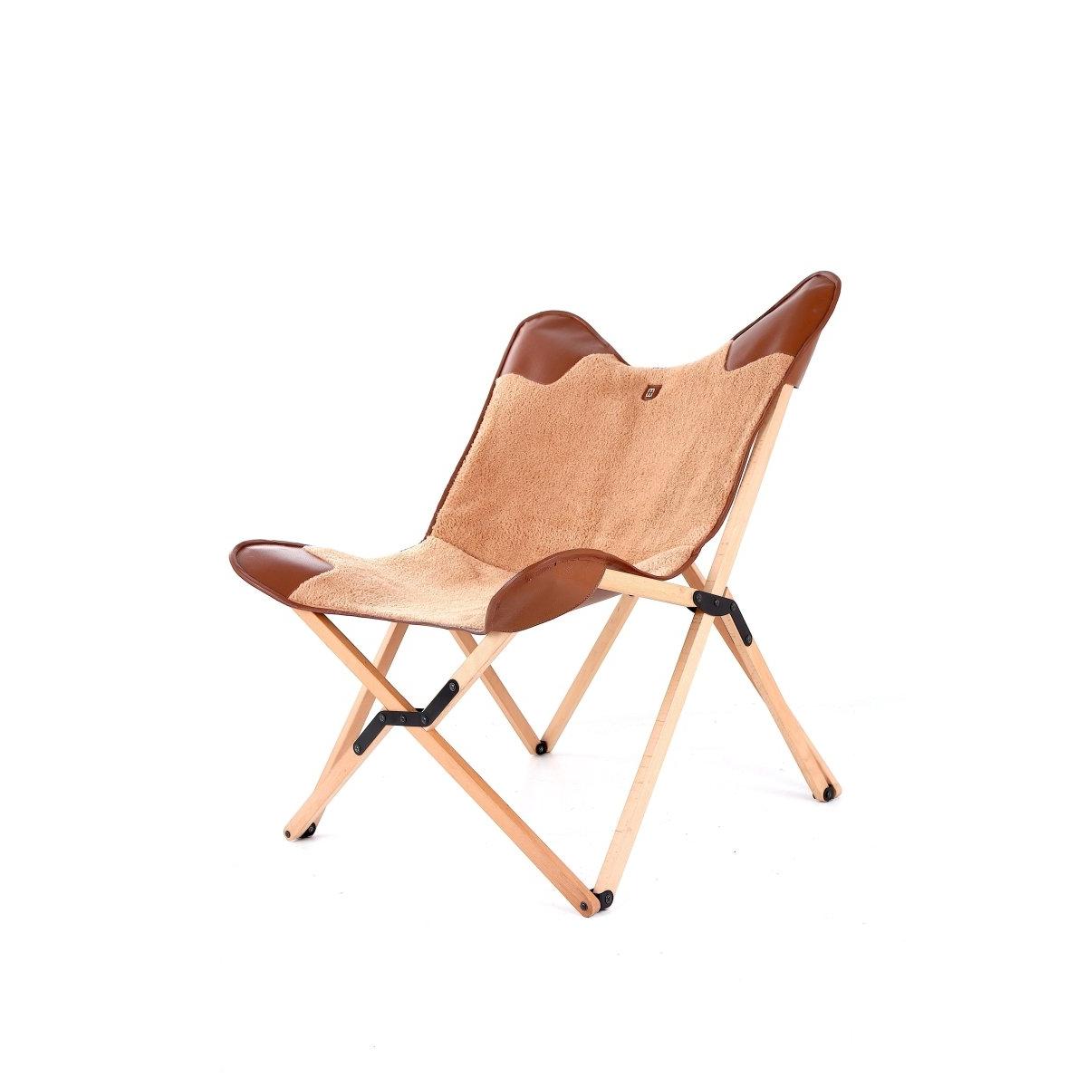 Caramel Tedy Tripolina Katlanır Sandalye