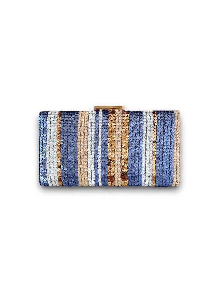 Marnier - Marnier Payet Kumaş Kaplama Abiye El ve Omuz Çantası - Clutch