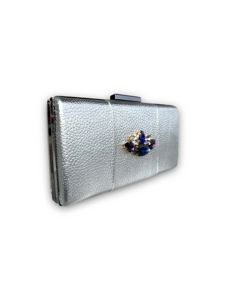 Marnier - Silverado Swarovski İşlemeli Deri Çanta - Clutch