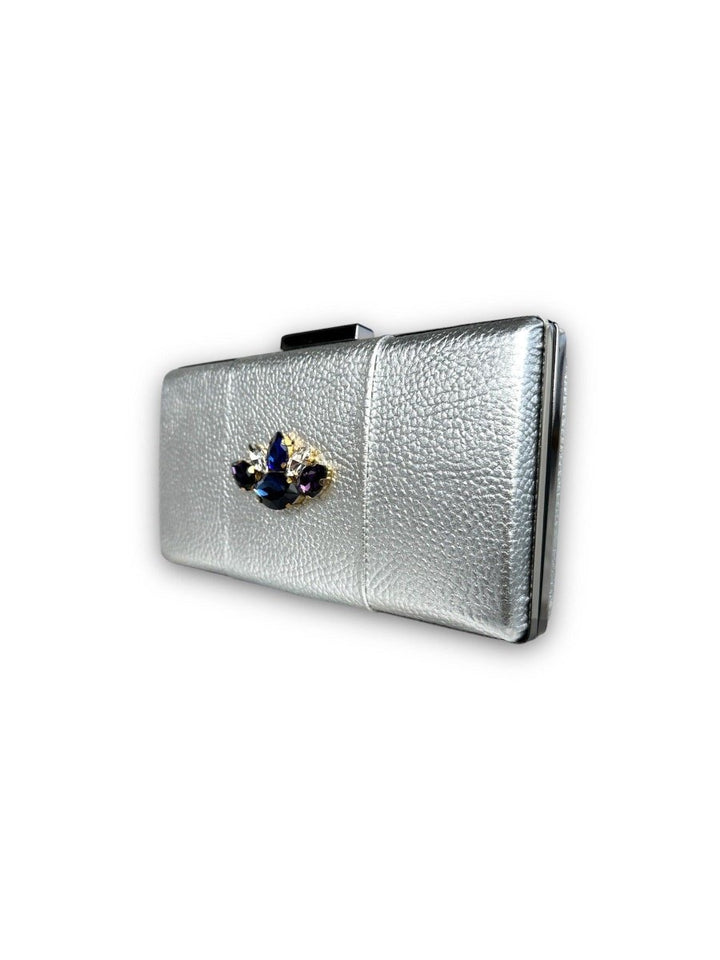 Marnier - Silverado Swarovski İşlemeli Deri Çanta - Clutch