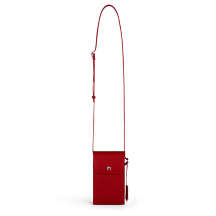 May Atelier - Çapraz Askılı Telefon Çantası - Kırmızı - Telefon Çantası