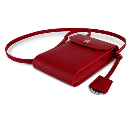 May Atelier - Çapraz Askılı Telefon Çantası - Kırmızı - Telefon Çantası