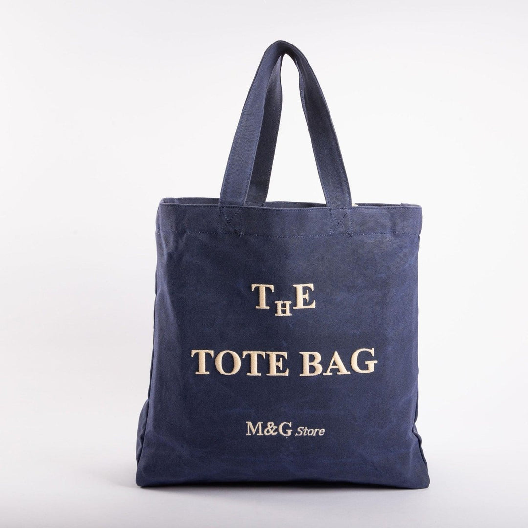 MG Store - Büyük Boy Kanvas Çanta Mavi - Tote Çanta