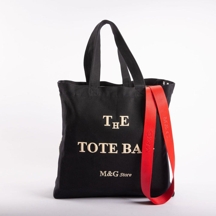 MG Store - Büyük Boy Kanvas Çanta Siyah - Tote Çanta