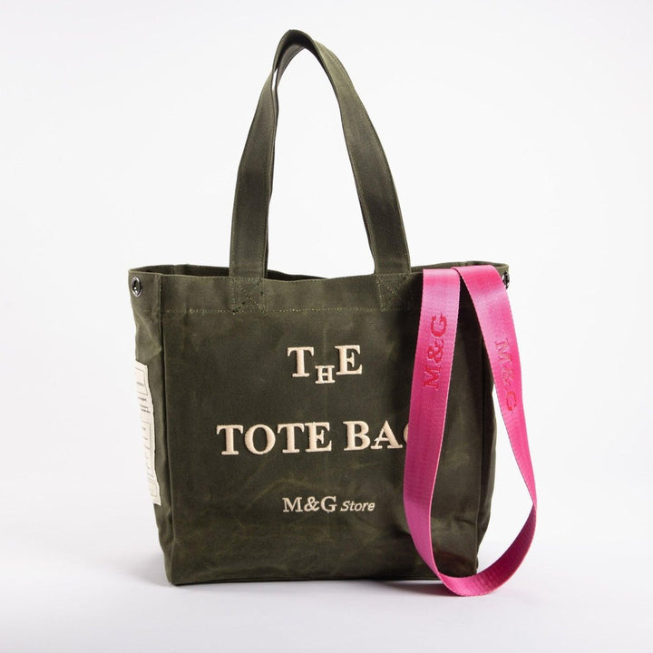 MG Store - Orta Boy Kanvas Çanta Yeşil - Tote Çanta