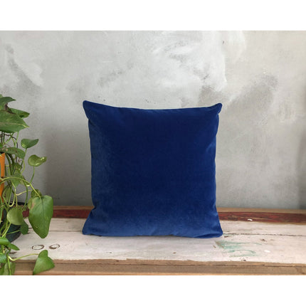 MILIVA HOME - Saks Mavisi & Buz Mavisi/Yeşili Kadife Çift Renk Yastık Kılıfı - Kırlent Kılıfı