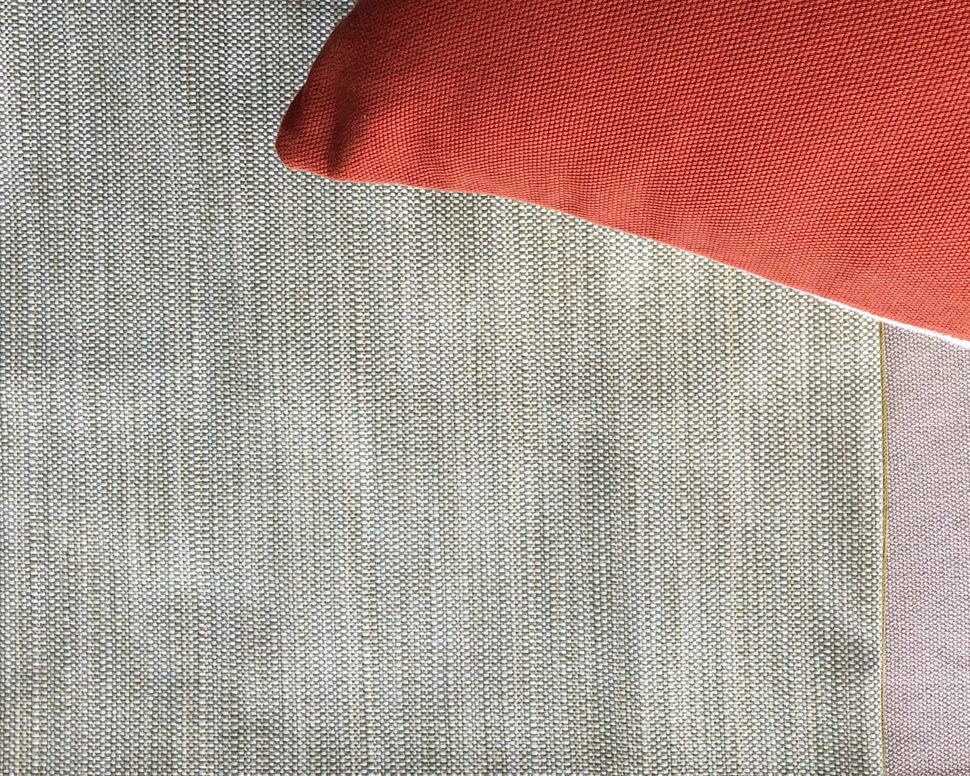 Yağ Yeşili Dokuma Nötr Color Kırlent Kılıfı