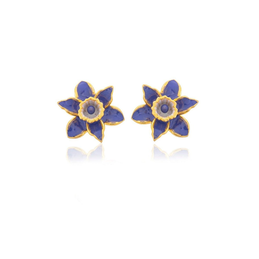 Milou Jewelry - DAFFODIL ÇİÇEK KÜPE - Küpe