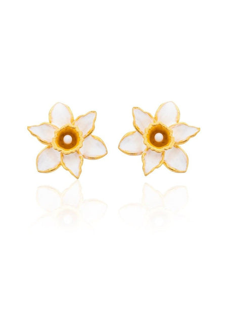 Milou Jewelry - DAFFODIL ÇİÇEK KÜPE - Küpe