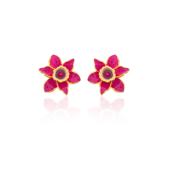 Milou Jewelry - DAFFODIL ÇİÇEK KÜPE - Küpe