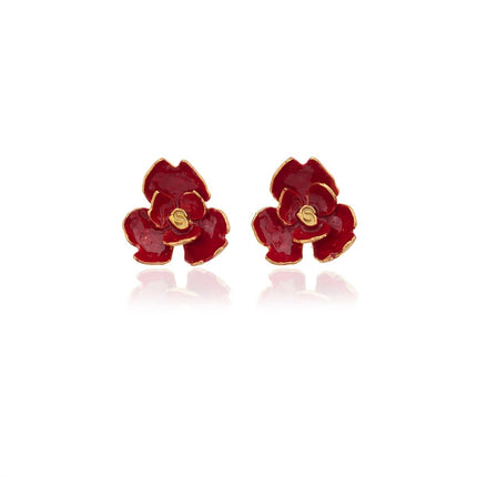 Milou Jewelry - Gül Çiçek Küpe - Küpe