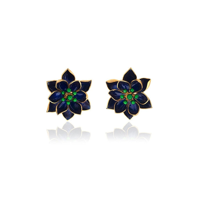 Milou Jewelry - Lotus Çiçek Küpe - Küpe