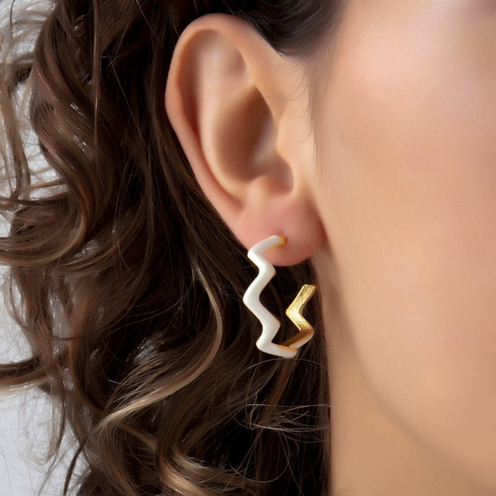 Milou Jewelry - Zig Zag Küpe - Küpe