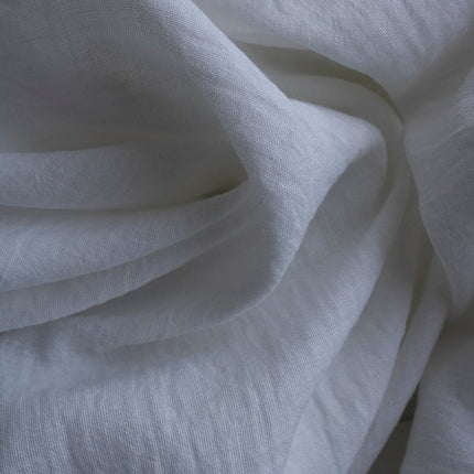 Mita Concept - %100 Keten Beyaz Balon Kol Kimono Sabahlık - Sabahlık