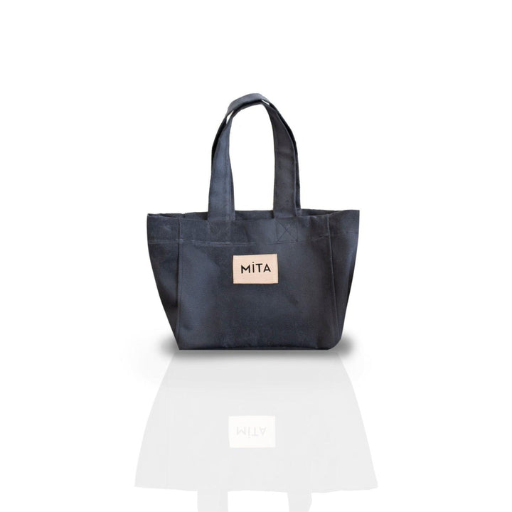 Mita Concept - Gri Renk Canvas Tote Bag - Tote Çanta