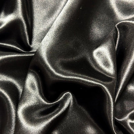 Mita Concept - İpeksi Siyah Puantiye Tül Detaylı Yarasa Kol Kimono Sabahlık - Sabahlık
