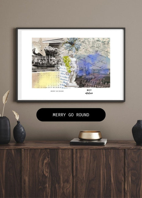 Muff Atelier - Merry Go Round Art Print Baskı - Tablo