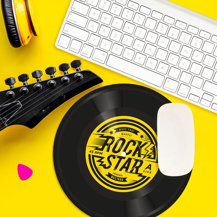 Mustard - Mustard Rock N Roll Mouse Pad - Mousepad