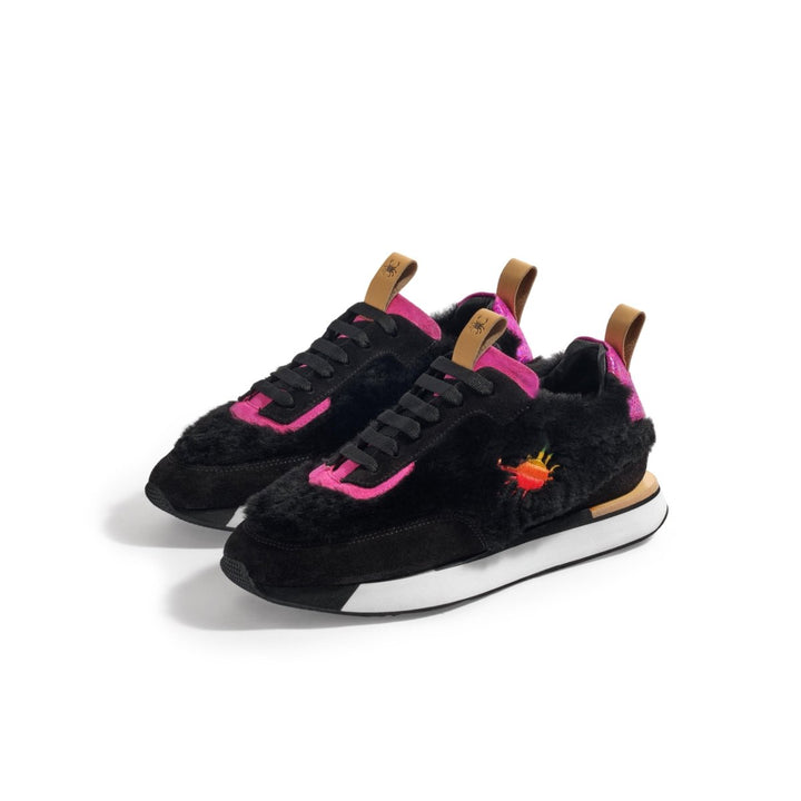 Myyaz - Insula Furry Sneaker - Fuchsia - Sneaker