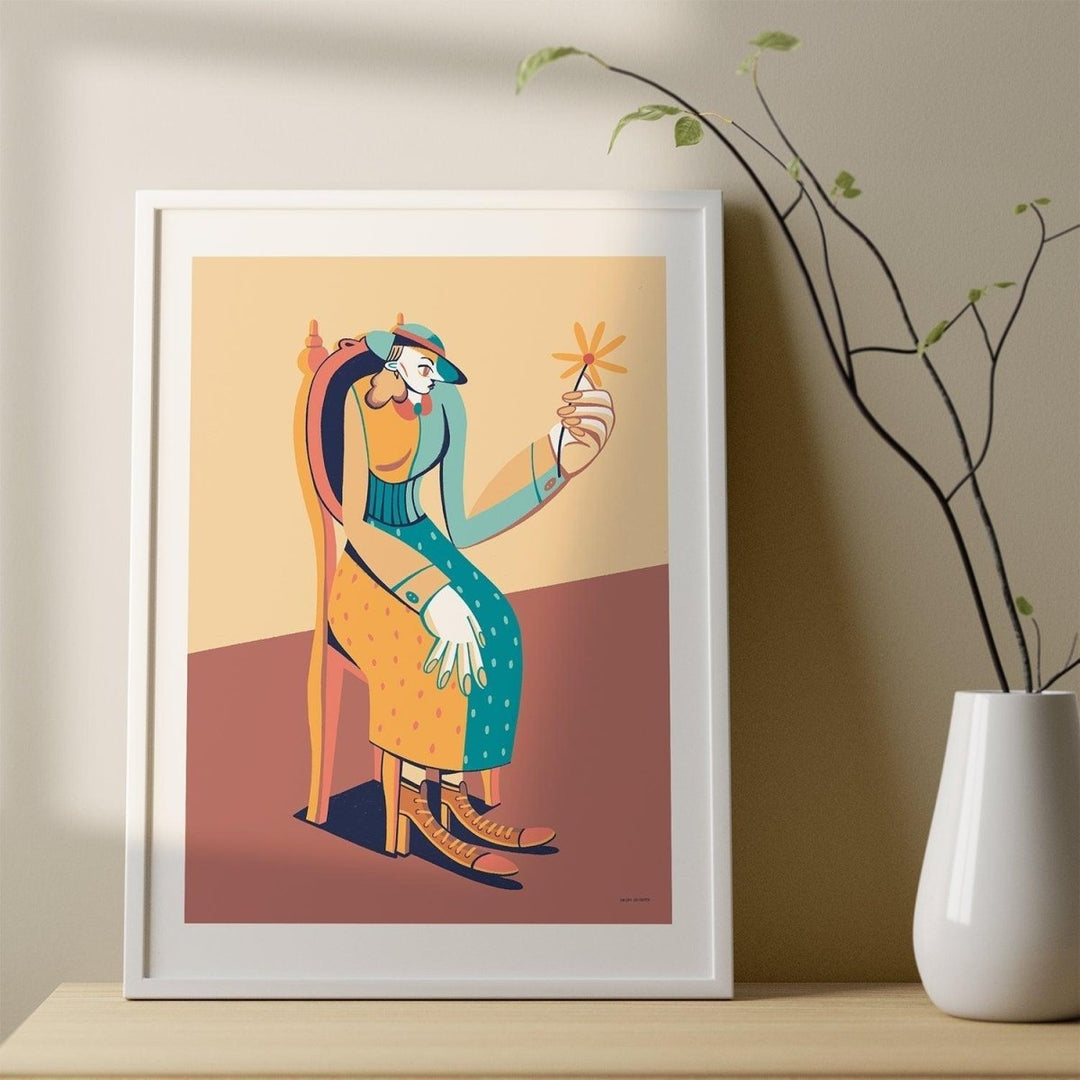 ODA.products - Mademoiselle - Matmazel Fine Art Baskı Poster - Fine Art Baskı