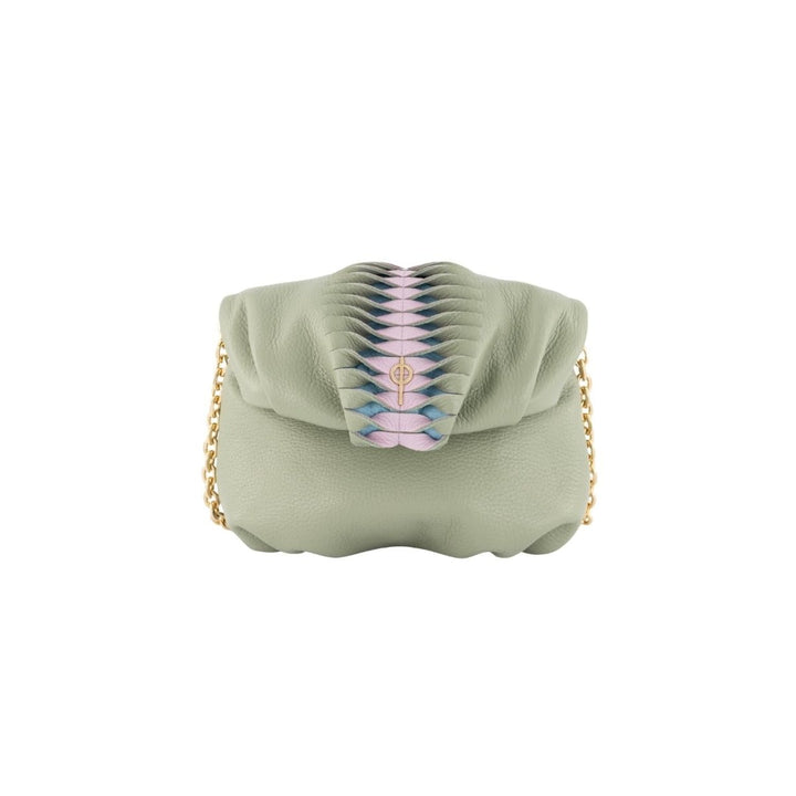 Otrera - Pastel Mini Leda Omuz Çantası & Clutch - Clutch