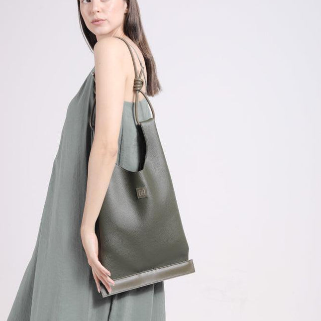 Pap Atelier - Shopper Çanta (Yeşil) - Omuz Çantası