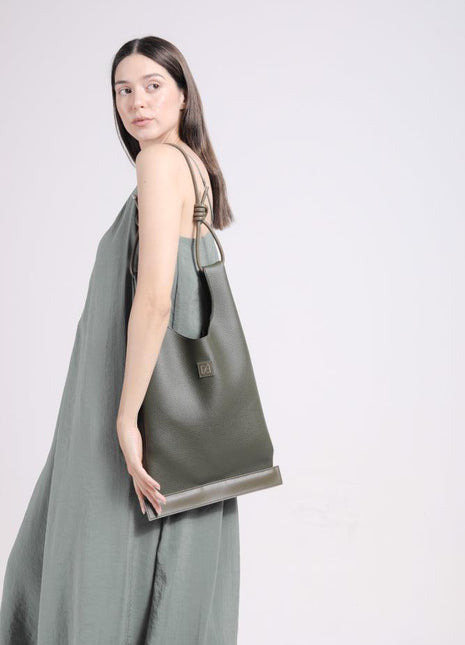 Pap Atelier - Shopper Çanta (Yeşil) - Omuz Çantası