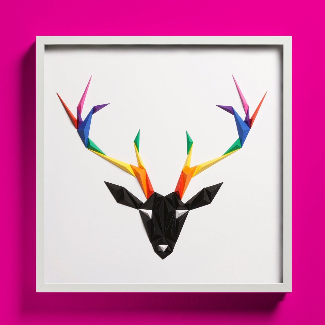 paperpan - Raınbow Deer Tablo - Tablo