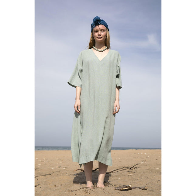 Seawashed Fabrics - O'Malley Elbise-Yeşil - Elbise