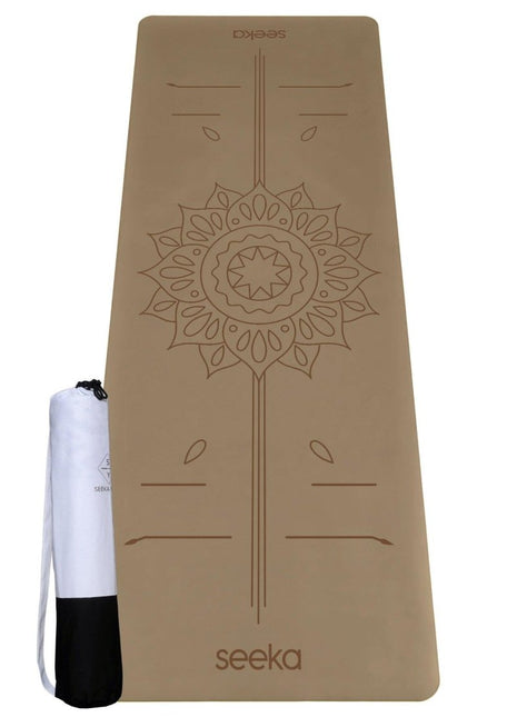 Seeka Yoga - Seeka Yoga Pro Serisi Sun Yoga Mat - Açık Kahverengi - Yoga Matı