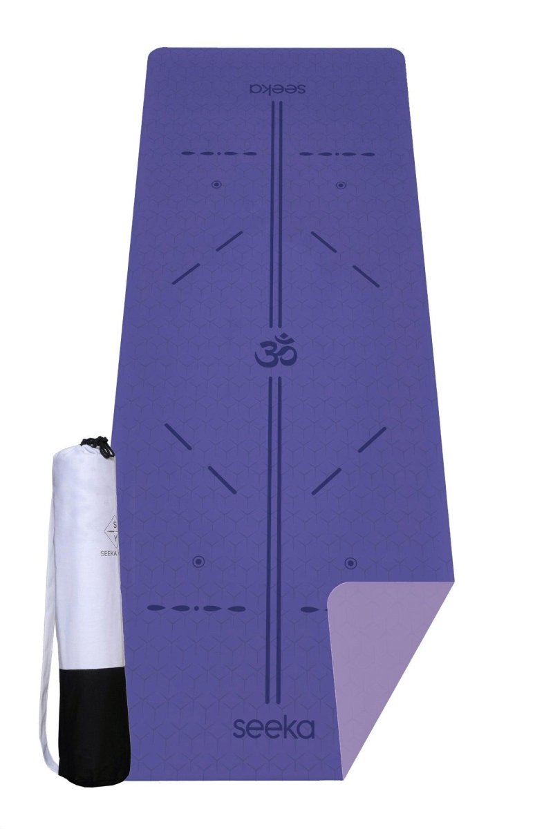 Seeka Yoga - Seeka Yoga Stüdyo Serisi TPE Yoga Mat - Mavi - Yoga Matı