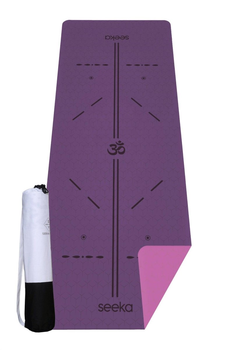 Seeka Yoga - Seeka Yoga Stüdyo Serisi TPE Yoga Mat - Mor - Yoga Matı