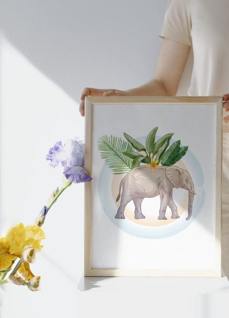 Sodd Design - Animal Fil Çerçeveli Tablo - Art Print