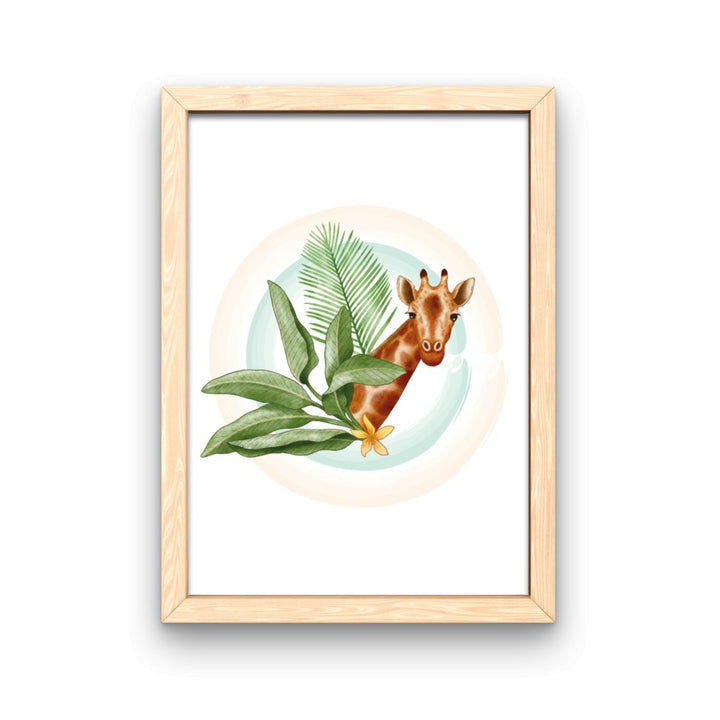 Sodd Design - Animal Zürafa Çerçeveli Tablo - Art Print