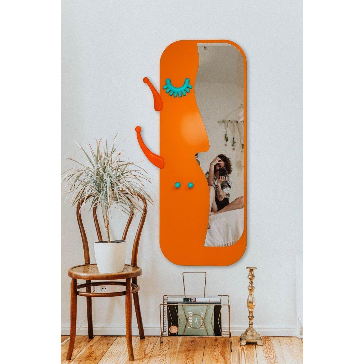 Face to Face M Turuncu Ayna ve Askılık