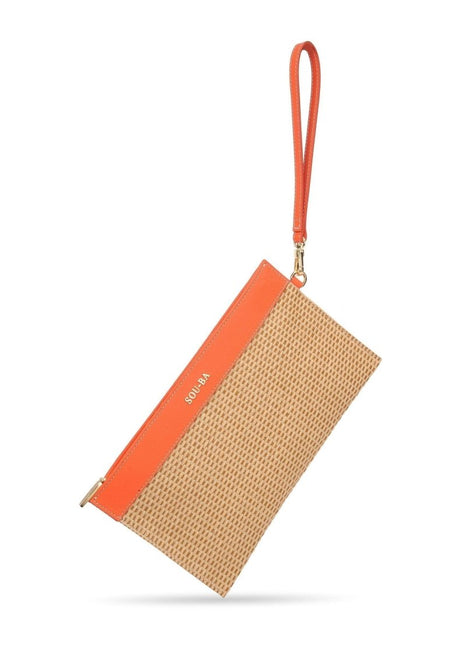 SOU-BA - Wicker Clutch Orange - Clutch