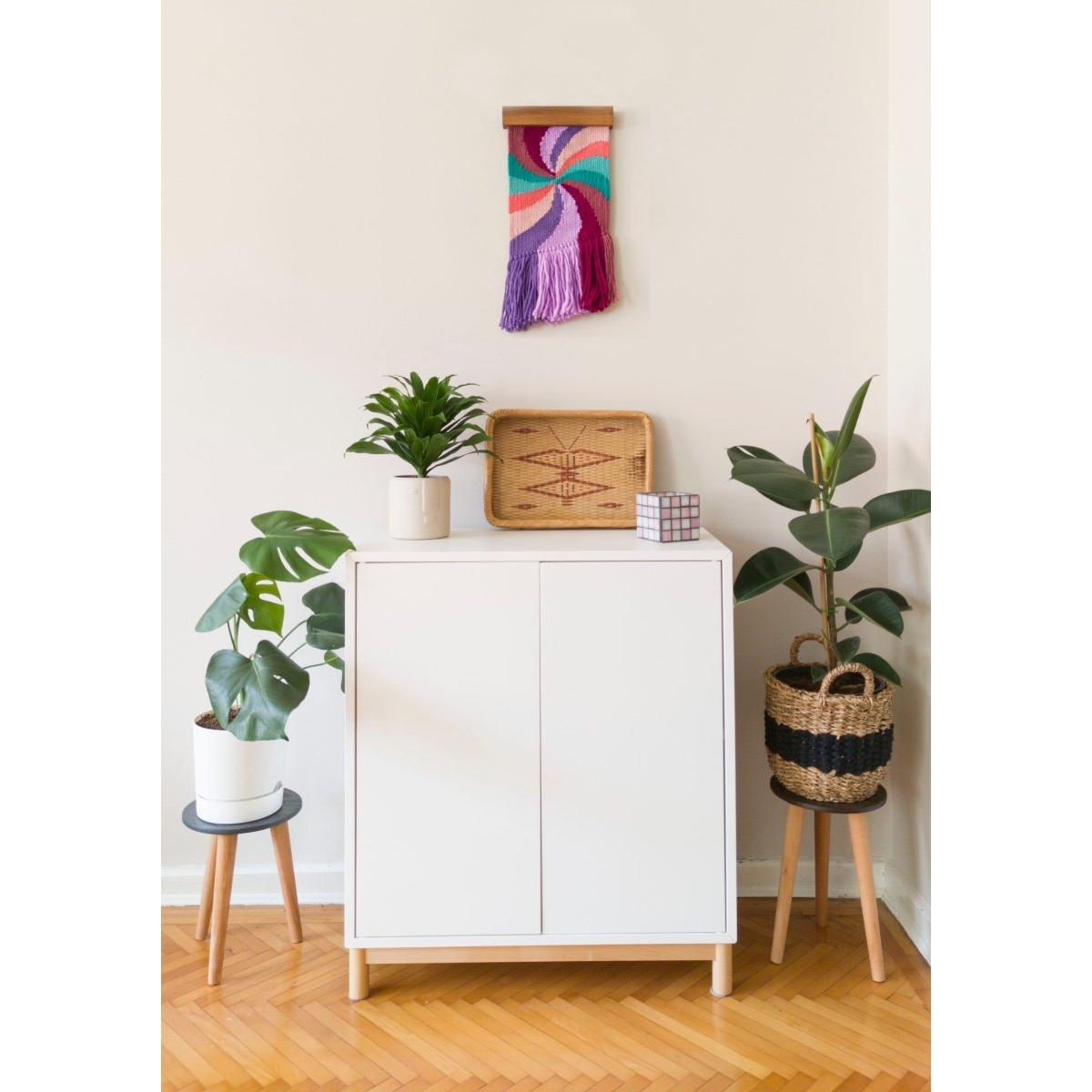 Spiral El Dokuması Duvar Dekoru