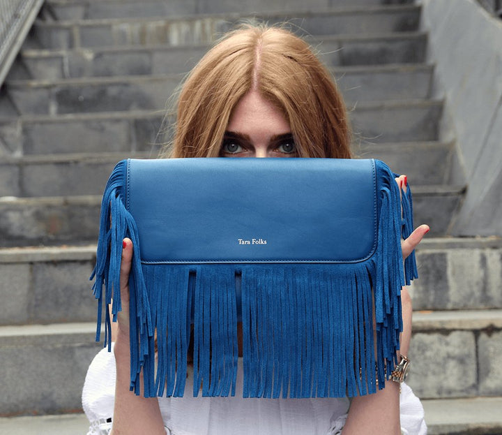 Tara Folks - Bonny Crossbody Cobalt Blue Clutch - Clutch