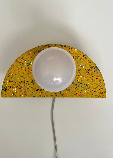 Tehanu Terrazzo - Terrazzo Yarım Daire Aplik No.104 - Aplik