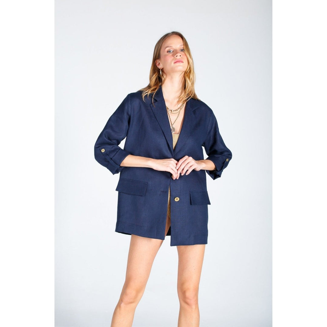 The Beach - Blazer Düğme Keten Ceket - Ceket