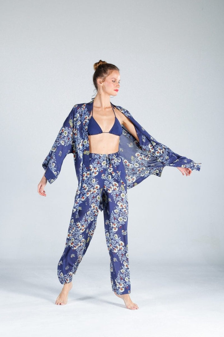 The Beach - Joy Flower Indigo Pantolon - Pantolon