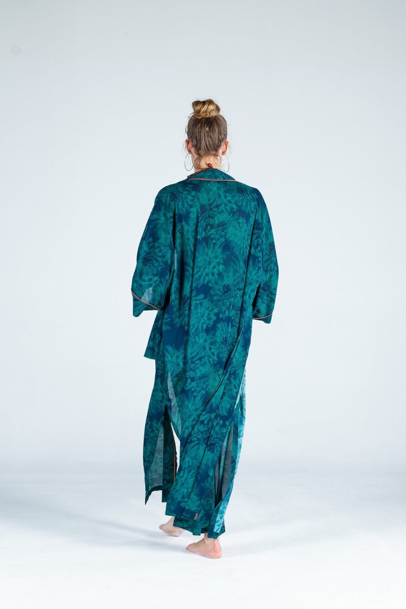 The Beach - Monsoon Uzun Kimono - Yeşil - Kimono