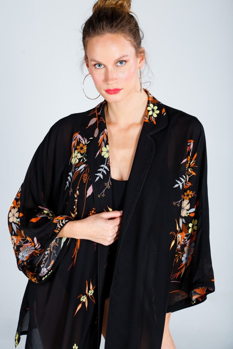 The Beach - Retro Kısa Kimono - Kimono