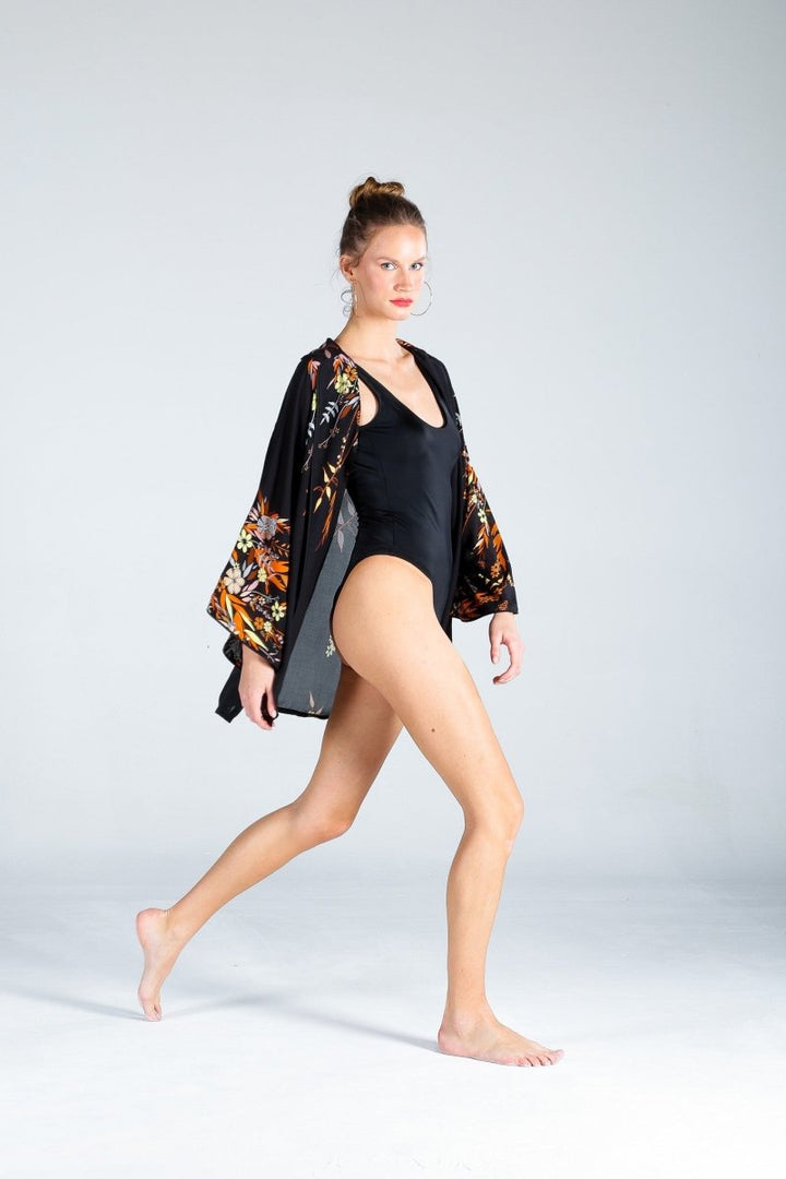 The Beach - Retro Kısa Kimono - Kimono