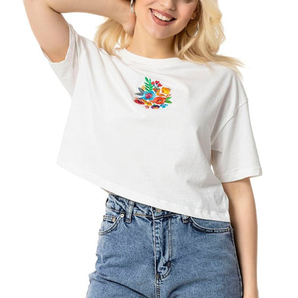 To's - Posy Crop T-Shirt - Tişört