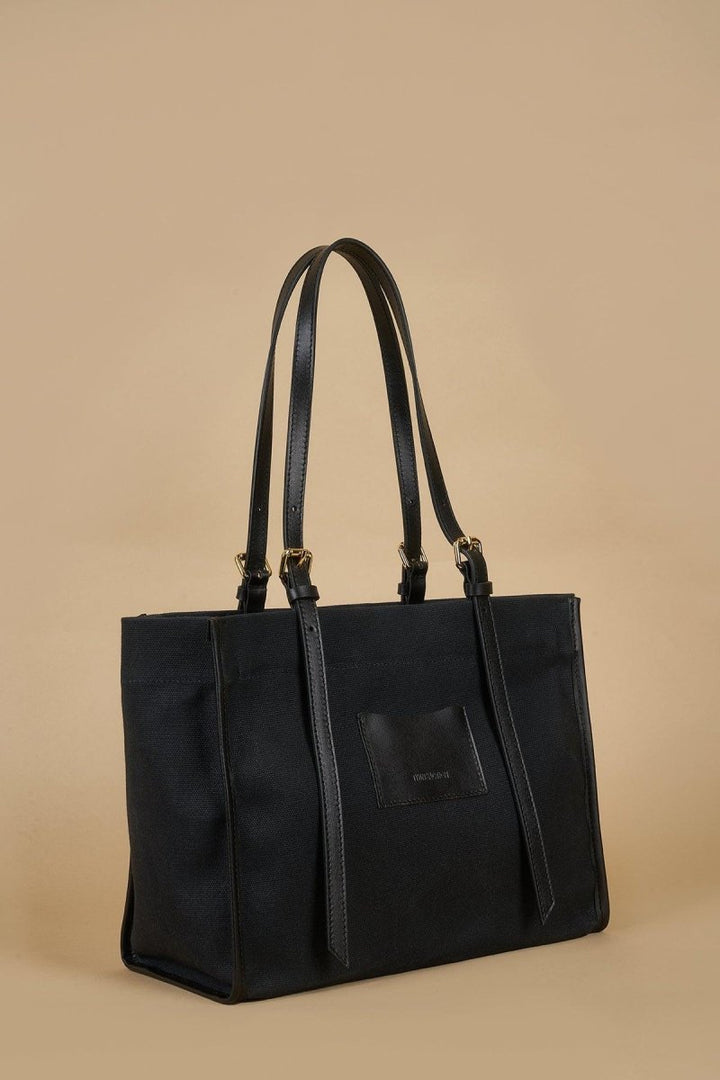 Twinsaction - Kanvas Tote Black - Tote Çanta