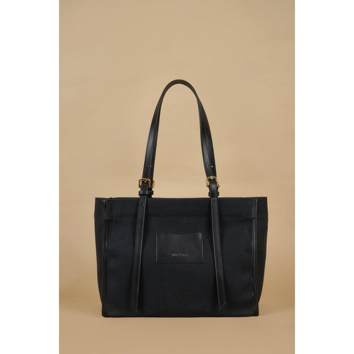 Twinsaction - Kanvas Tote Black - Tote Çanta