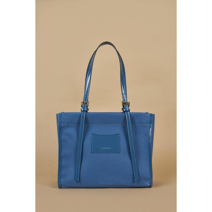 Twinsaction - Kanvas Tote Blue - Tote Çanta